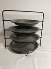Antique Countertop 4-tier Pie Rack W pie Tins Included