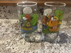 Set Of 2 Vintage Peanuts Mcdonald   s 6    Camp Snoopy Collection Glasses Charlie B 