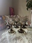Vintage Mcm Libbey-pfaltzgraff Wine Glass Set Of 9