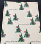 Vtg Sears Roebuck   Co Gift Box Mcm Christmas Trees Empty 15 75   x 10 25    Decor
