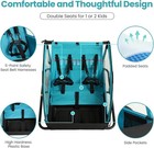 Kids Bike Trailer Suitable Bt610 Children Double 2 Pack Blue Foldable Waterproof