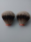 Pure Silver Tip Badger Shaving Brushes For Men 1 Brush 2 Knots 30mm