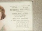 Vintage 1924 Advertising Ink Blotter Joseph Sheppard Room Mouldings Philadelphia