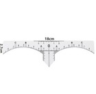 Royun A Disposable Permanent Makeup Microblading Eyebrow Ruler Measure Stickers 