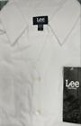 Lee Juniors Women Stretch White Work Shirt E9385jl Short Sleeve Sizes S - 3xl
