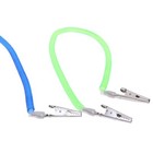 4pcs Dental Patient Bib Clips Chains Napkin Holder Flexible Coil Plastic Chain