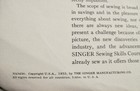 Vintage 1955 Singer Sewing Skills Reference Book By Singer