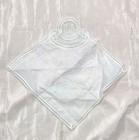 Vtg Souvenir De Bruxelles  Brussels Lace Hand Embroidery Bridal Hankie 9 