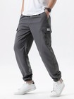 Mens Cargo Jogger Pants Casual Elastic Waist Drawstring Pockets S-2xl