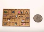 Dollhouse Wooden Knick Knack Wall Shelf Filled With Tiny Decor 1 12