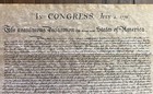 The Declaration Of Independence Replica 16 x14  W Authentic Antiqued Parch Paper