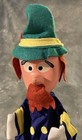 Pelham Puppets Hand Puppet  Guy With Goatee And Green Hat Ceramic Head D a n o t