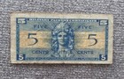 1954 Us Series 521 Five Cents Mpc 5c Military Payment Certificate Note