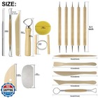 Augernis Pottery Sculpting Tools 32pcs Ceramic Clay Carving Tools Set For Beg