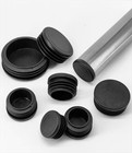 Round Plastic Insert Black Blanking End Cap Caps Tube Pipe Plug Bung 10mm-114mm