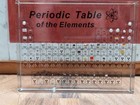 Periodic Table With Real Elements Inside  Acrylic 3d On Wooden Base Ship 4 Free 