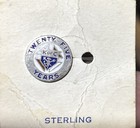 Knight Of Columbus Koc Sterling Twenty-five Year Silver Lapel Pin K Of C
