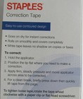 10-pack Staples 51666 Topwinder Correction Tape Contoured White  19  X 26  Each