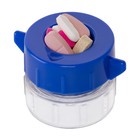 Pill Pulverizer crusher With Storage - Crushes Pills  Blue By Easycare