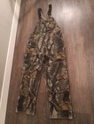 Carhartt Camo Bib Overalls Mens 36x30 Quilt Lined R43 Double Knee Realtree Usa