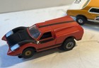 3 Old 1970   s Aurora   Tyco Slot Car Ho Lot Ford J Car  Mercury  Pontiac Firebird