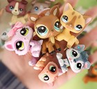 Random 5pcs Lps Pet 7pcs Accessories Lps Collectable Cat And Dogs Birthday Gift
