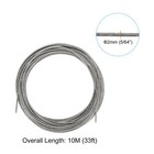 5 64  Wire Rope Kit  Pvc Coated Stainless Steel Cable  33ft