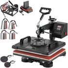 8 In 1 Heat Press Transfer Machine 12 x15  T-shirt Mug Hat Plate Cap Swing Away