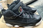 Nike Air Jordan 6 Rings Gs Black University Red-white 323419-063 Size 2 Youth