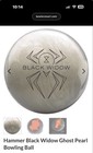 15 Lbs Used Hammer Black Widow Ghost Bowling Ball