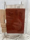 Stampin    Up  Family Accessories Too  Set Of 10 Wood Mounted Rubber Stamps  New 