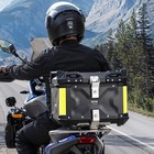 45l Motorcycle Luggage Storage Top Case Trunk Tour Tail Box Scooter Waterproof