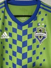 Adidas Seattle Sounders Fc Mls 22 23 Home Authentic Soccer Jersey Medium Ib5024