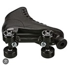 Roller Derby Elite Black Quad Roller Skates Light-up Wheels Size 39