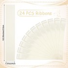 Ivory White Wedding Chair Pew Aisle Decor Satin Bows Ceremony Ribbon 24 Pcs