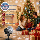 Christmas Snowfall Projector Light  Snowflake Led Night Projection Lamp