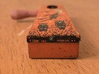 Vintage T Cohn Halloween Tin Litho Ratchet Noisemaker Witch Owls Moon Red Handle