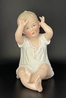 Antique Bisque Porcelain Gebruder Heubach Sitting Piano Baby 10   