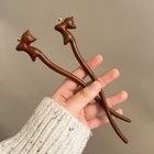 Chinese Style Hanfu Wooden Hair Clip Cat Hair Sticks Cartoon Hairpin Accessories