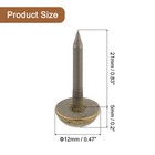 40pcs Solid Brass Tacks  12 Mm Retro Upholstery Nails Tack For Wall Hanging