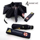 Biohazard Umbrella Corporation Resident Evil Black Waterproof Folding Umbrella