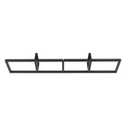 5 Pcs 34in Metal Cd Dvd Storage Shelf Wall Mount Media Organizer Black