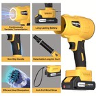 21v Electric Cordless Leaf Blower Lightweight Handheld Yard Cleaning Car Drying
