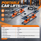 Portable Scissor Car Lift Lm230 5000 Lbs 120v Electric Hydraulic Auto Lift Home