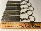 Lot Of 5 Coca-cola Crew Double Sided Keychains Bottle Collection Set Promo Rare