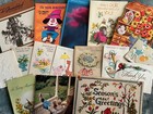85 Vintage Used Greeting Cards For Crafting Scrapbooking All Occasion 1950s-1980