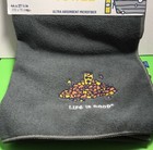 Life Is Good Fall autumn      Rocket Dog Pet Towel Microfiber Drying Logo Gray Nwt
