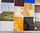 9 Pounds-5 Oz Of Assorted Multicolor Stained-glass Large Scraps sheets