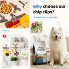 House Again 12 Pack 3 Sizes Stainless Steel Chip Bag Clips Covered With Silicone