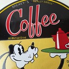 Vintage Mickeys Coffee Sign - Disney Blend Goofy Advertising Sign